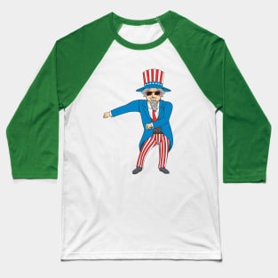 Flossing uncle sam 4th of july desing Baseball T-Shirt